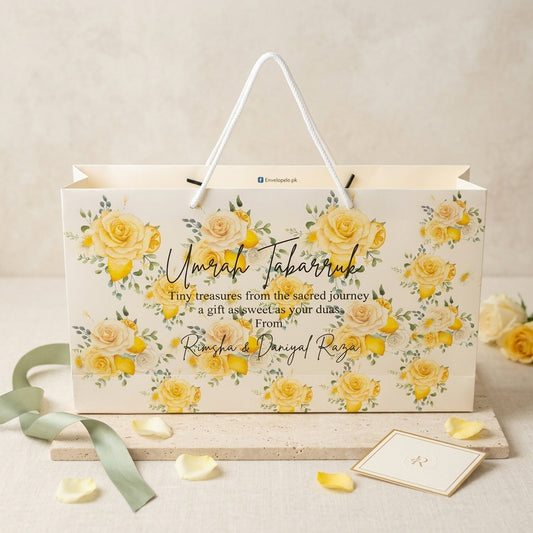 Medium Umrah Tabarruk name gift bags-100130