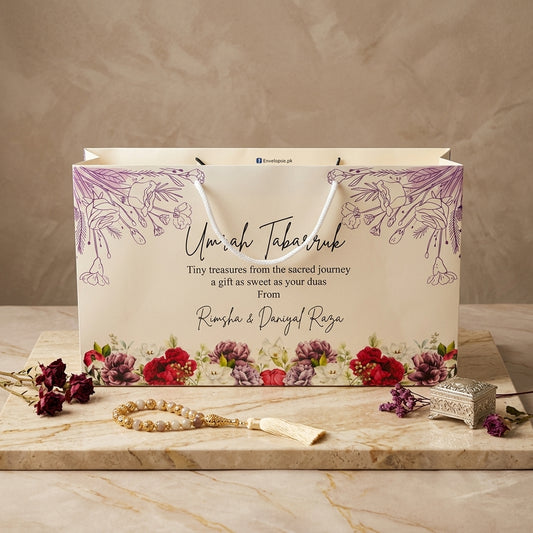 Medium Umrah Tabarruk name gift bags-100131