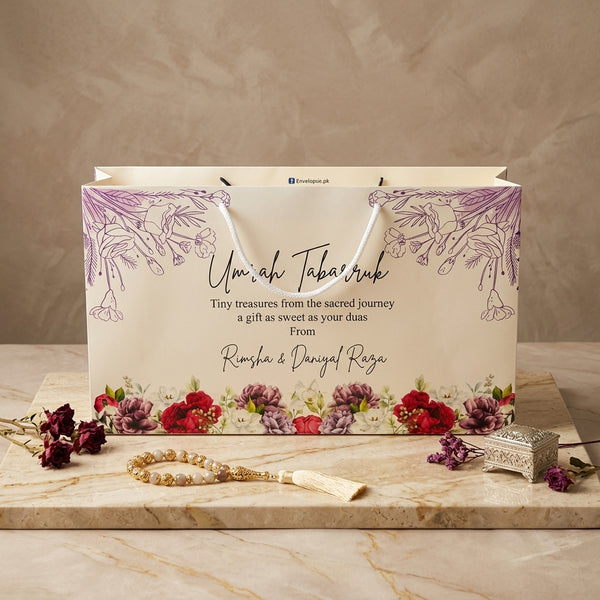 Medium Umrah Tabarruk name gift bags-100131