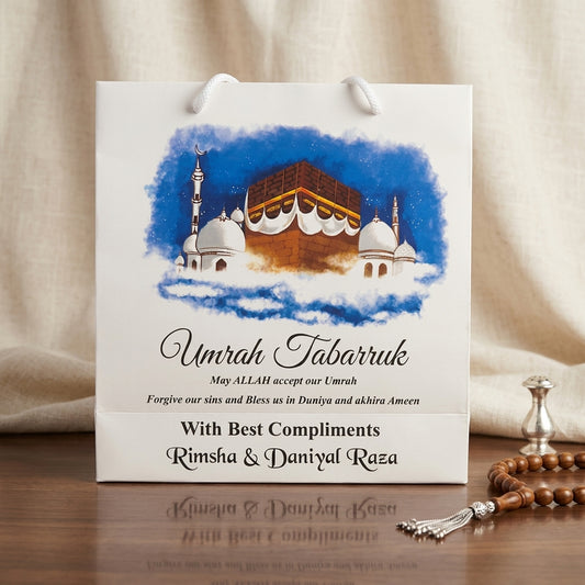 Small Umrah Tabarruk name gift bags-100133