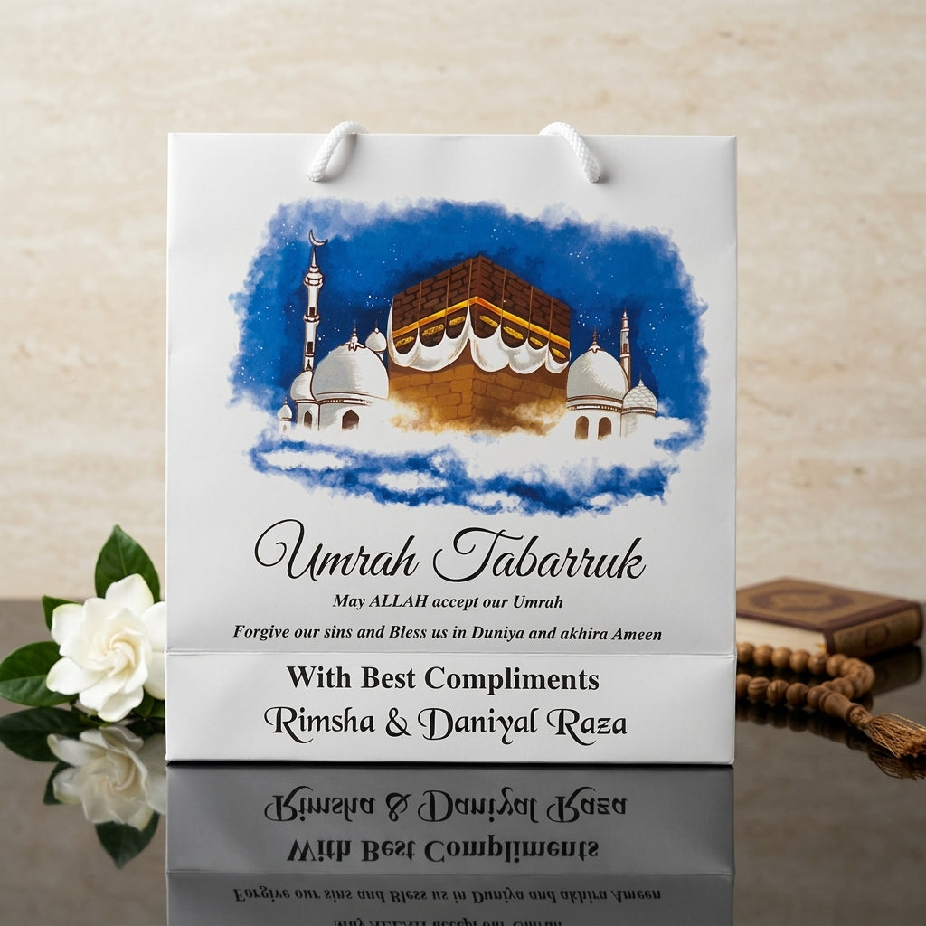 Small Umrah Tabarruk name gift bags-100133