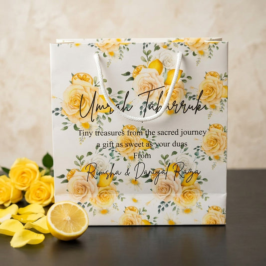 Small Umrah Tabarruk name gift bags-100136