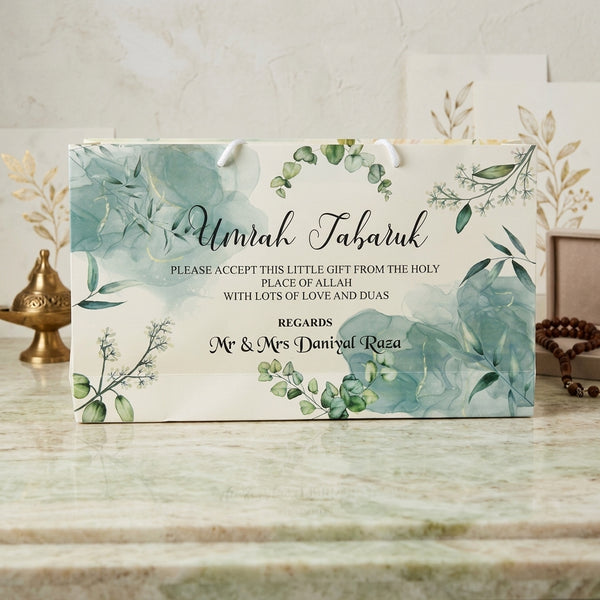 Medium Umrah Tabarruk name gift bags-100144