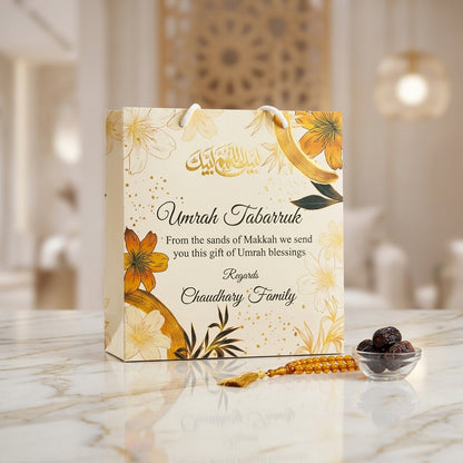 Small Umrah Tabarruk name gift bags-100151