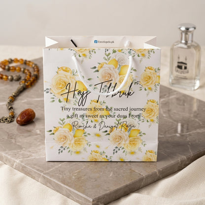 Small Hajj tabbaruk name gift bag HT-1001002
