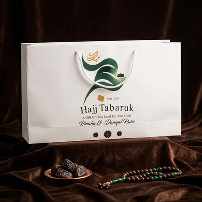Medium Hajj tabbaruk name gift bag HT-100104
