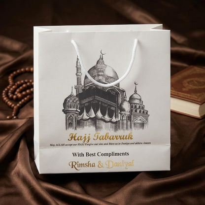 Small Hajj tabbaruk name gift bag HT-1001009