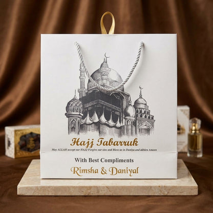 Small Hajj tabbaruk name gift bag HT-1001009