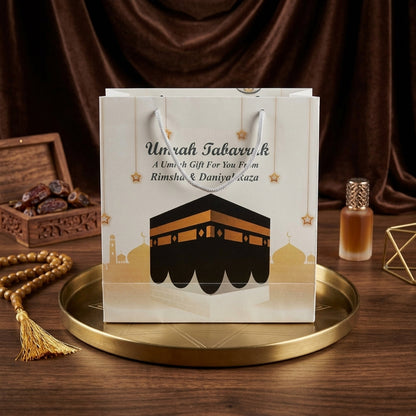 Small Hajj tabbaruk name gift bag HT-10059