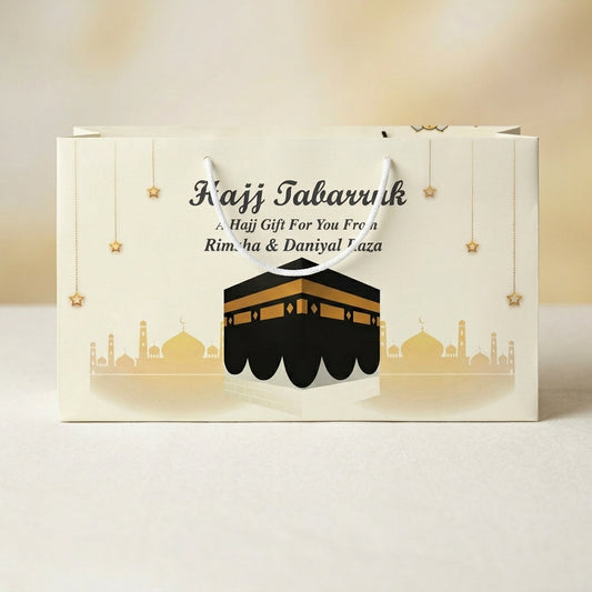 Medium Hajj tabbaruk name gift bag HT-20005
