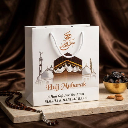 Small Hajj tabbaruk name gift bag HT-20007