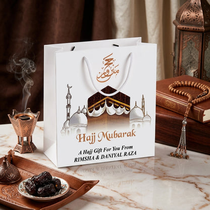 Small Hajj tabbaruk name gift bag HT-20007