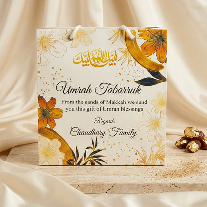 Small Umrah Tabarruk name gift bags-100151