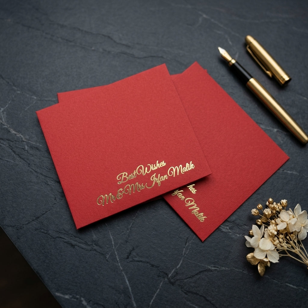Solid Colored foil Envelope-0026