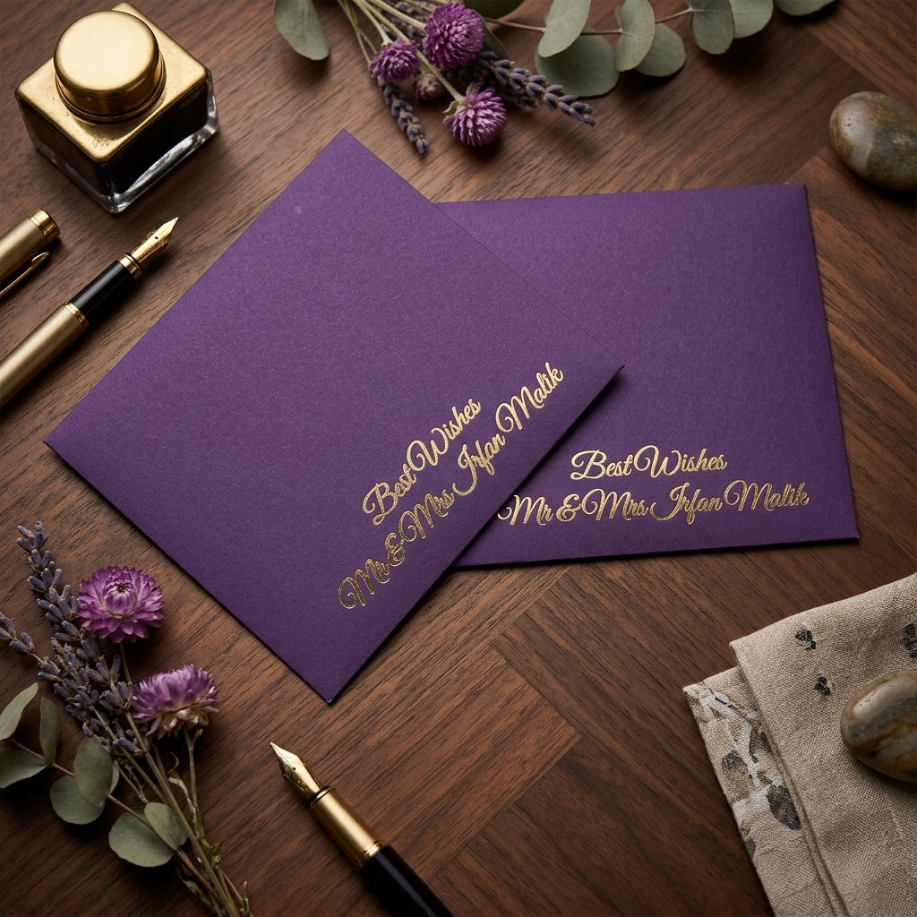 Solid Colored foil Envelope-0022