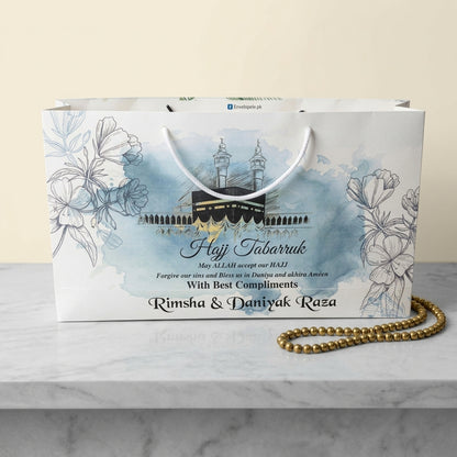 Medium Hajj tabbaruk name gift bag HT-10041
