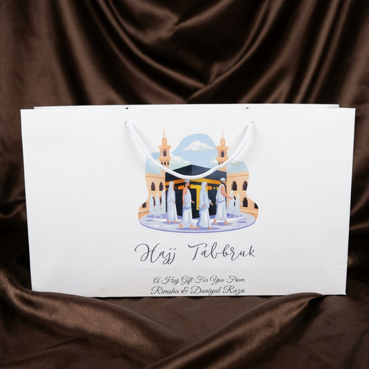 Medium Hajj tabbaruk name gift bag HT-10033